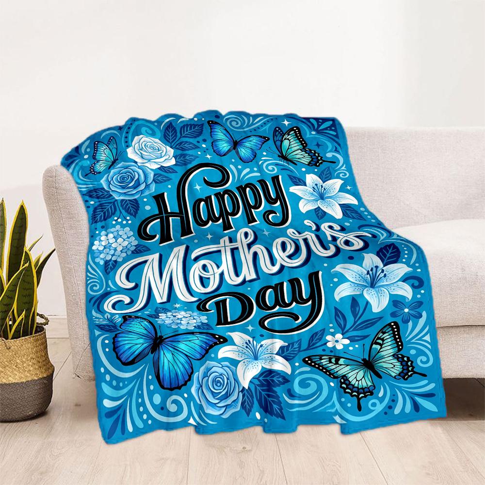 World's Best Mom Ever Flannel Blanket-Soft and Suitable for Sofas,Beds,Offices,Travel,All Seasons,Great Gift for Holidays and Birthdays.
