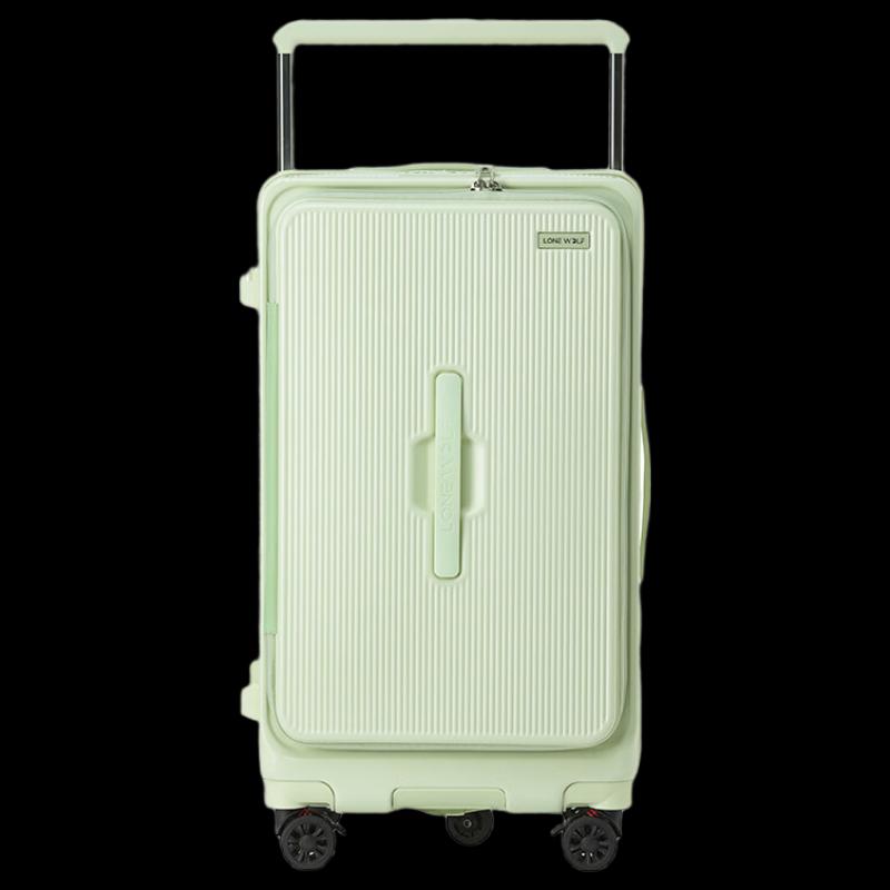 LONE WOLF Front-Opening Hardside Spinner Luggage with TSA Lock 20-inch