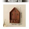 Multi Hook Wooden Key Organizer Metal Accent Entryway Key Holder Wall Mounted Storage Solution For Small Spaces