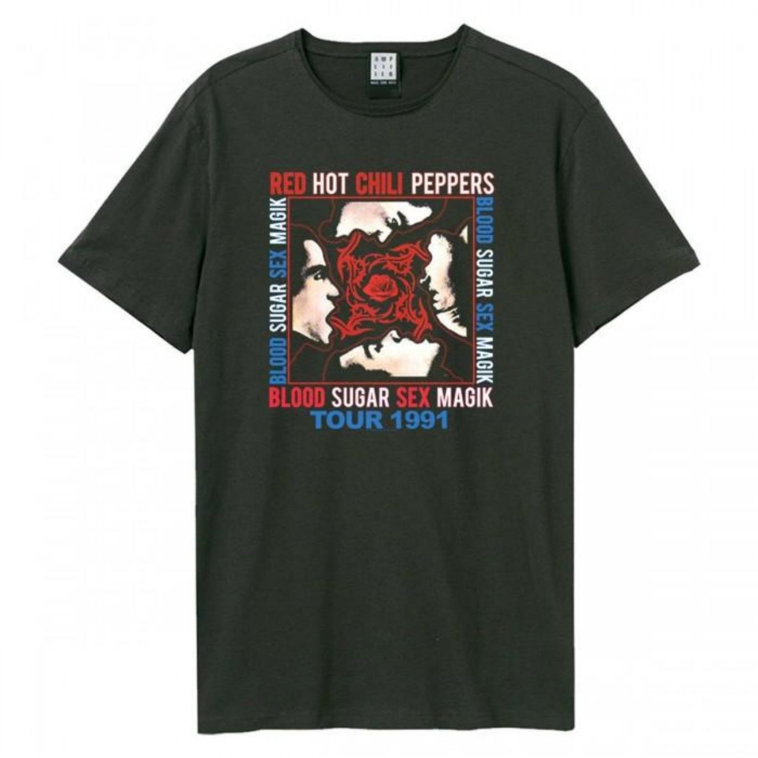 

Amplified Unisex Adult 91 Tour Red Hot Chili Peppers T-Shirt S чёрный