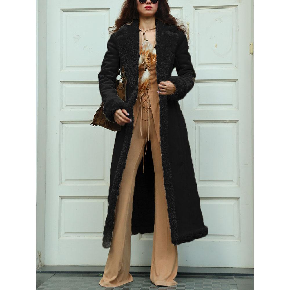 

Women s Thickened Long Warm Coat Large Size Cotton-padded Jacket XXXL чёрный