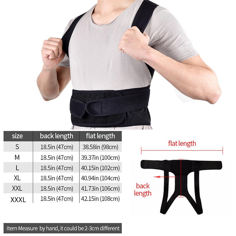 1Pcs Adjustable Back Posture Corrector For Men And Women Comfortable Daily Wear Back Support Brace For Upper Back Straightening