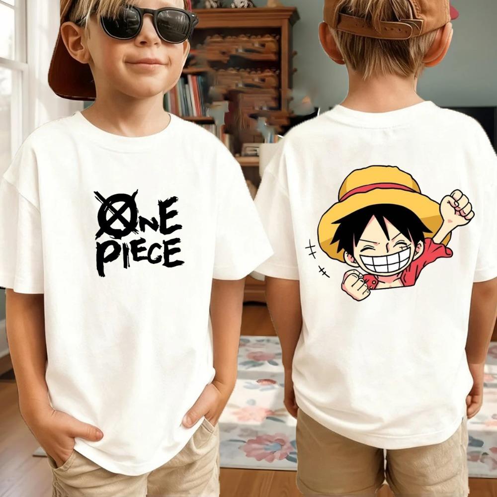 One Piece Anime T-Shirt für Herren mit Aufdruck von Roronoa Zoro, Jungen, Kindern, Harajuku, Kurzarm, Luffy-T-Shirt, Bekleidung