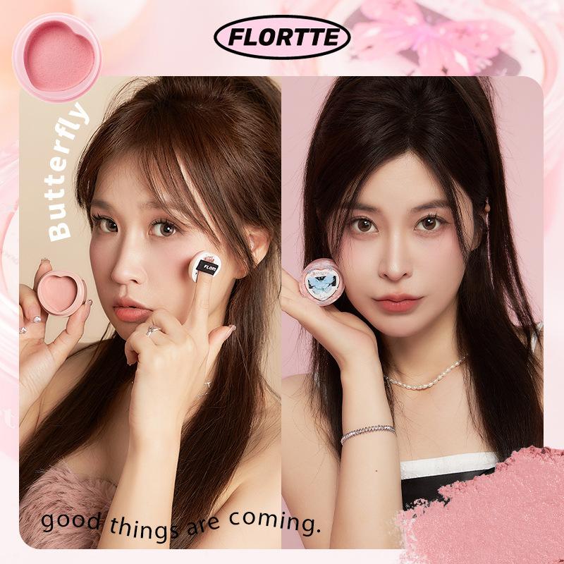 FLORTTE Cream Blush for Cheeks Face Makeup,Radiant Finish, Hydrating,Creamy,Lightweight & Blendable Color,Vegan & Cruelty-Free