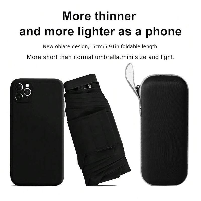 Mini Umbrella Capsule Umbrella Rain and Sun Protection Outdoor Travel Portable Sunshade Umbrella with Storage Box 01