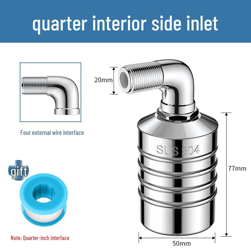 304 Stainless Steel Fully Automatic Water Level Control Float Valve Shut-off Switch