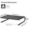 Suptek Desktop Monitor Laptop Display Stand with Computer Monitor Keyboard Perforated Desktop Posture Stationery No Tools Load Capacity MST004 Stand,