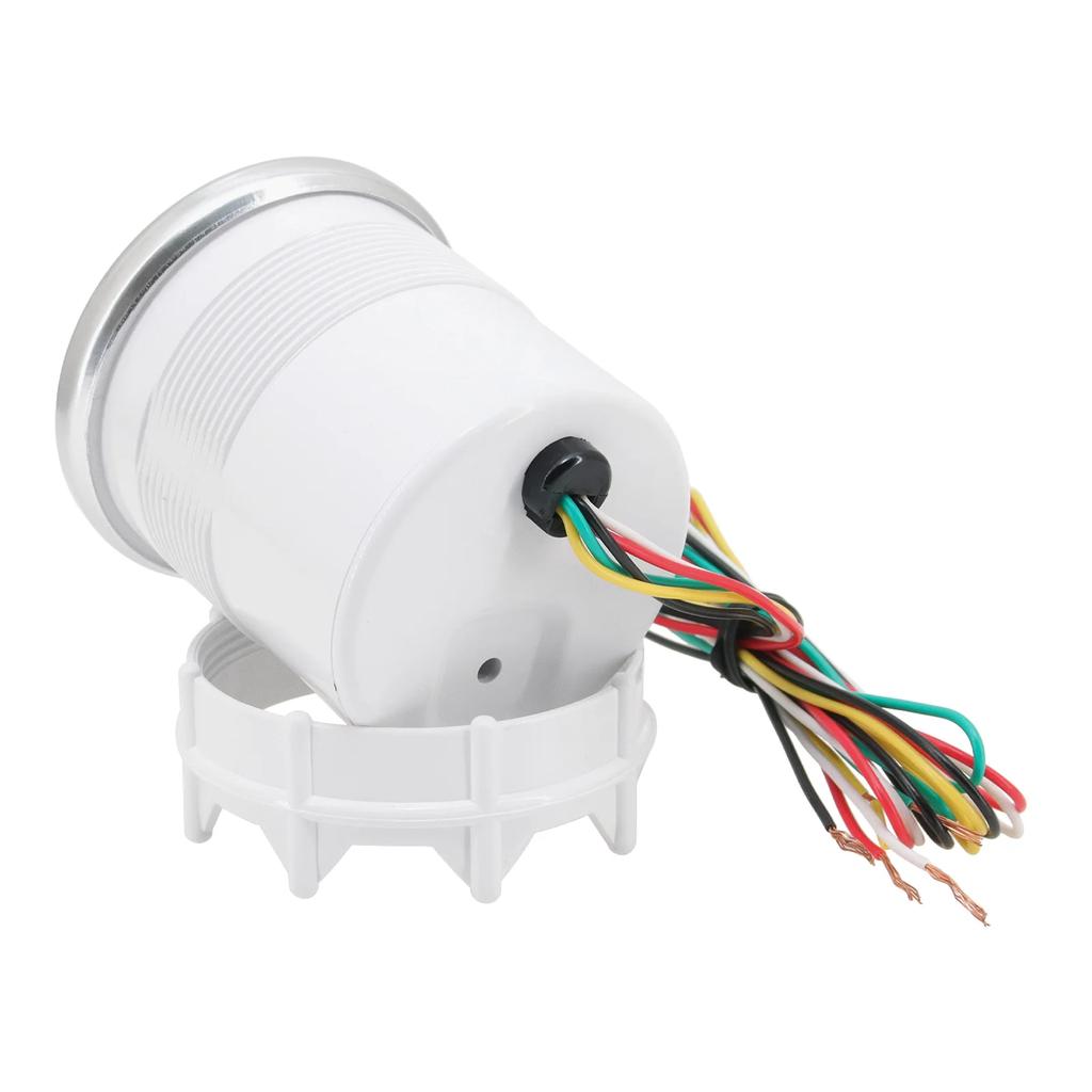 52mm 12V Car Oil Pressure Gauge 0-100PSI + Sensor Oil Press Gauges White LED Meter EXT Tachometer RPM Water Temp Oil Temp Meter