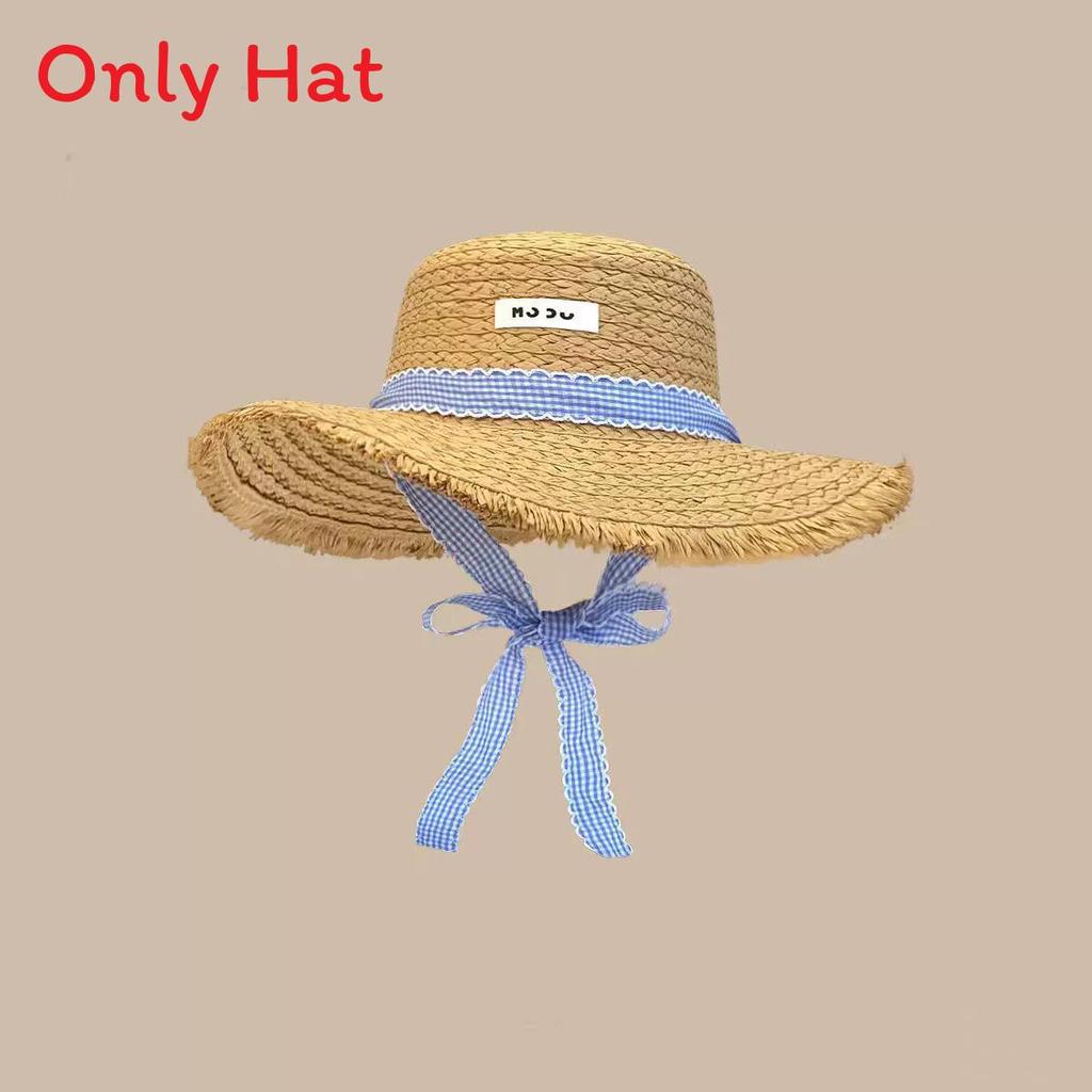 Summer Outdoor Fashion Straw Hat For Women With Large Brim And Sunshade