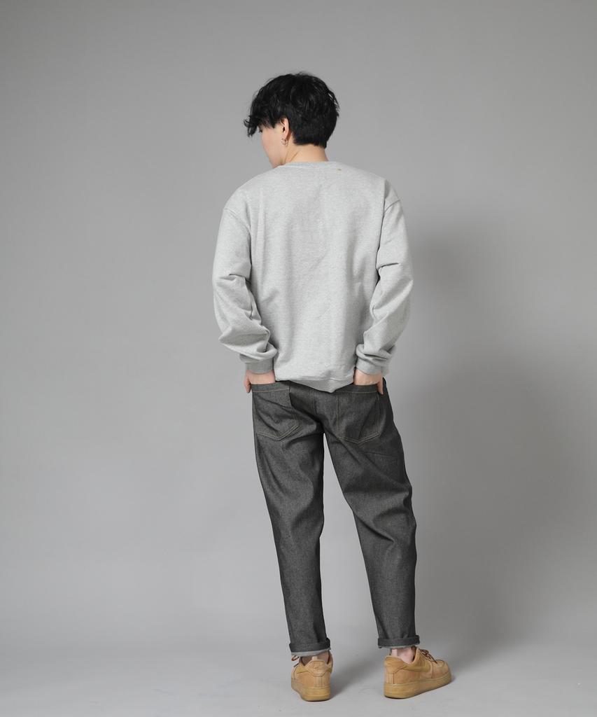 Seinteukeulu Bridgefill Elastic Waist Pants Bwd-324 Gray Black Denim Brs
