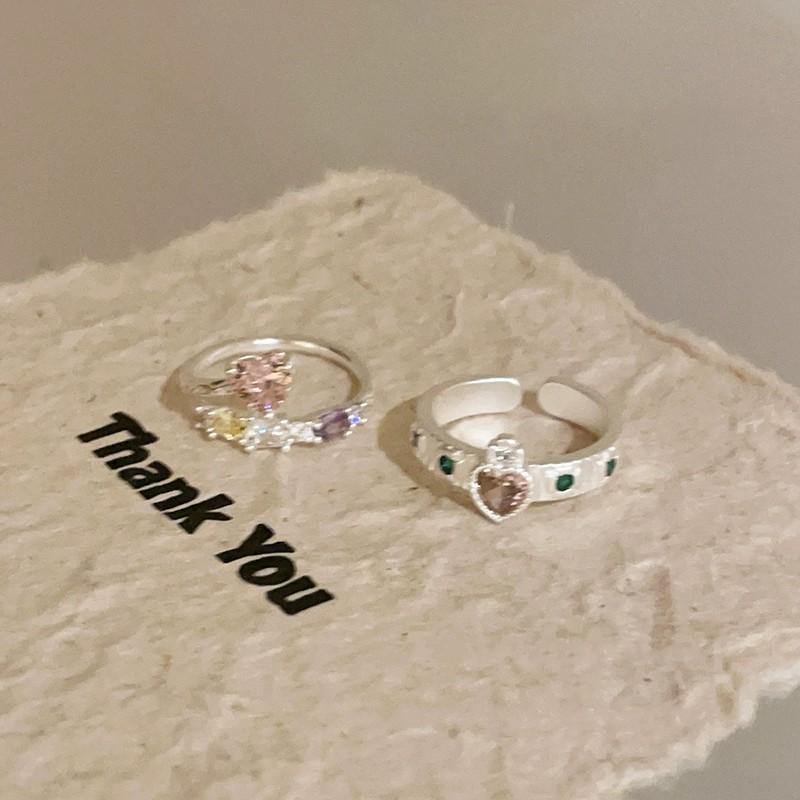Adjustable Butterfly Zircon Ring, Stainless Steel Cute Rings Jewelry for Women, Comfort Fit Daily Wear Best Friend Gift Idea