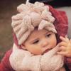 Warm Thick Baby Beanies Ear Warmer Newborn Baby Hats Infant Hat Teddy Fabric Bowknot Headband