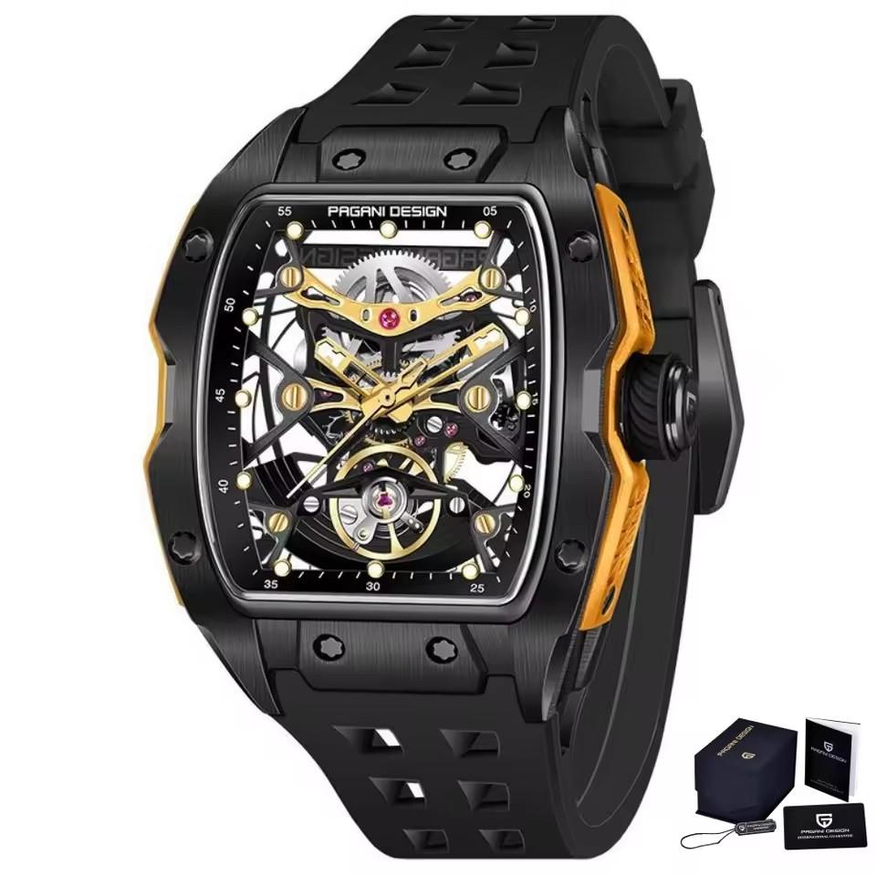 Pagani Design YS018 Automatic Mechanical Sports Watch with Luminous Silicone Band New Arrival  Fashionable Dial Costume Style