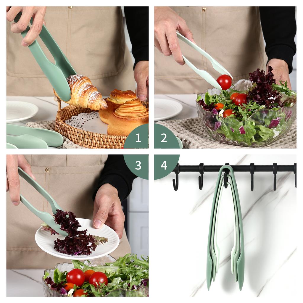 3Pcs/set Kitchen plastic food clip food tongs barbecue steak barbecue clip baking bread clip buffet clip