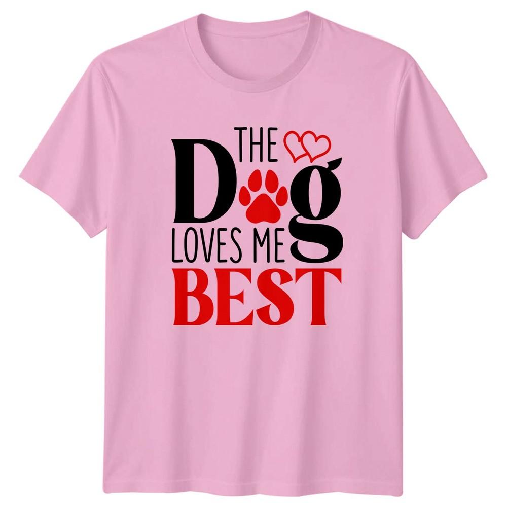Dog Loves Me Best Unisex Graphic Tee Unisexs Unisexs TShirt