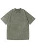 Unisex Vintage Washed Cotton T-Shirt - Loose Fit, Distressed Style