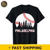 Vintage Distressed Philly Baseball Lovers T-Shirt