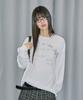 ODDSTUDIO Star Applique Waffle Long Sleeve - Off White