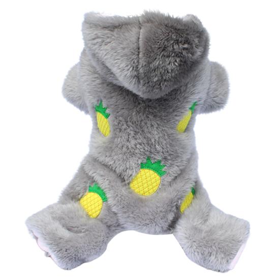 Hunde-Pyjama mit Kapuze, alle abgestimmten Flanell-Plüsch-Haustier-Outfits, Onesie, Mantelzubehör