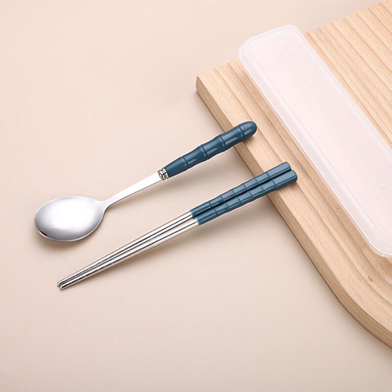 Ruhan Bamboo-Handle Stainless Steel Cutlery Set