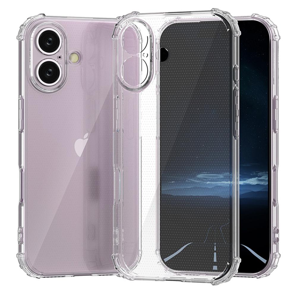 For iPhone 16 Shockproof Case Transparent Phone Cover Case