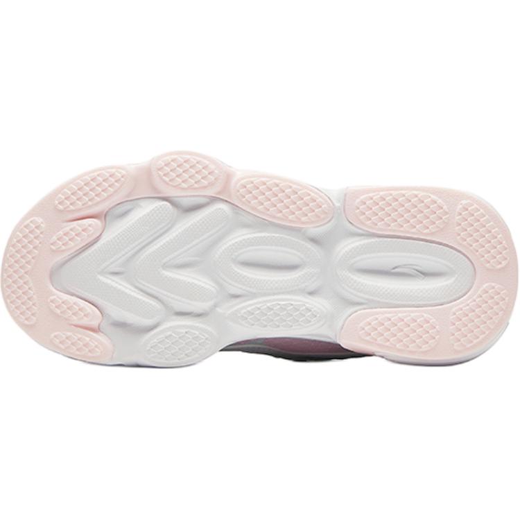 Anta Kids Mesh Comfortable Lightweight Shock Absorbing Low Top Running Shoes Kids sneaker White Blue Pink A22439919-1