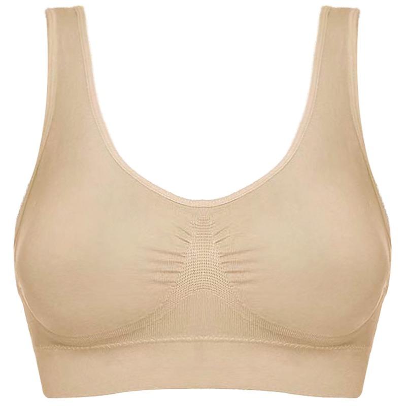 Plus Size Seamless Sports Yoga Bra For Women Comfortable Large Cup Camisole Sleep Bra