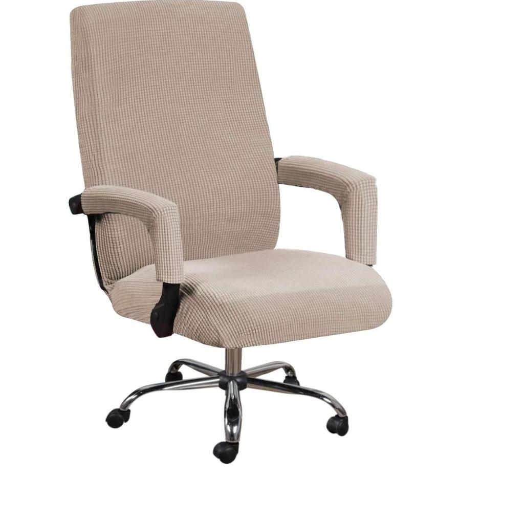 Cross-border Elastic Modern Fleece Office Chair and Armrest Seat Cover