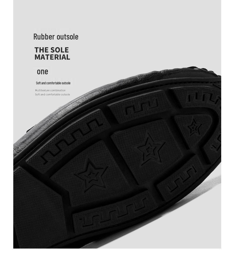 Herren 2025 Echtleder Britische Business Slipper - Atmungsaktiv, Weiche Sohle Freizeit Bohnenschuhe