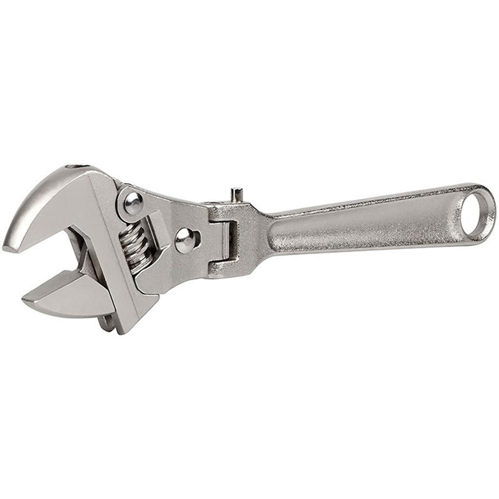 8"/10" Professional Adjustable Ratchet Wrench with 180° Rotating for Head for Repair Hydroelectric Conditioning Installa