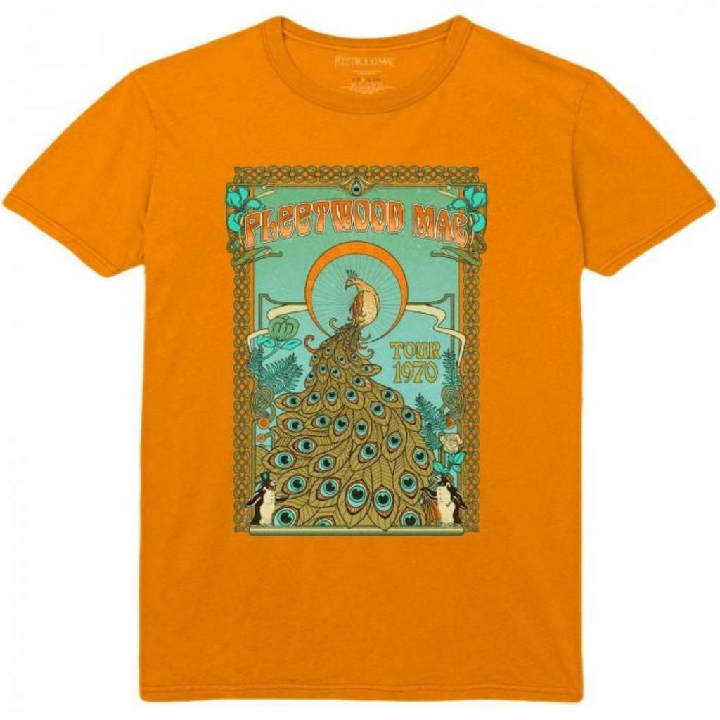 Fleetwood Mac Unisex Adult Peacock Cotton T-Shirt