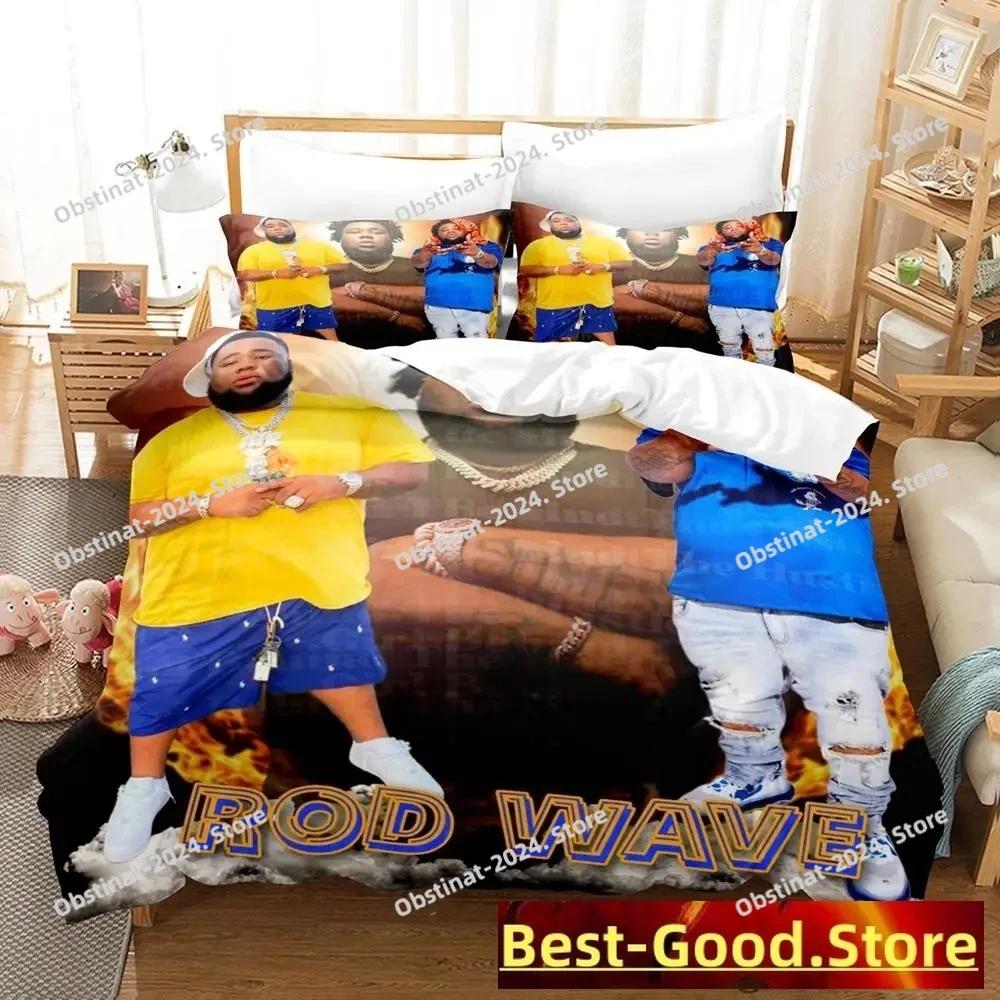 

Comforter Popular Rod Wave Bedding Set Single Twin Print Bed Set With Bed Soft Single Double Queen Super King Size Comforter (quilt)-EU Single(135*200cm)3pcs