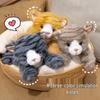 Tricolor Tabby Kitten Plush Doll - Cute & Comforting Plush Toy for Children