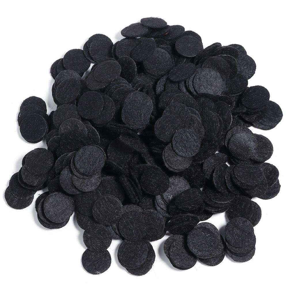 100-300pcs Round Non Woven Felt Circle Pads 15-45mm Colorful Fabric Patches Dots Appliques For DIY Scrapbook Handicrafts Decor