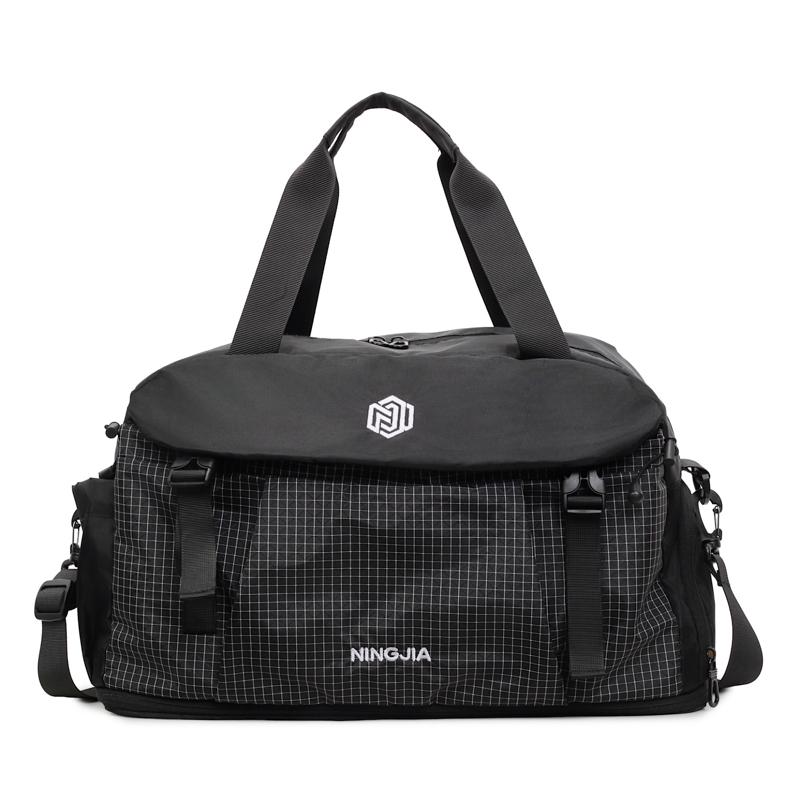 

Short Distance Travel Bag Men Women Large Capacity Hand Luggage Bag Sports Fitness Bag чорний
