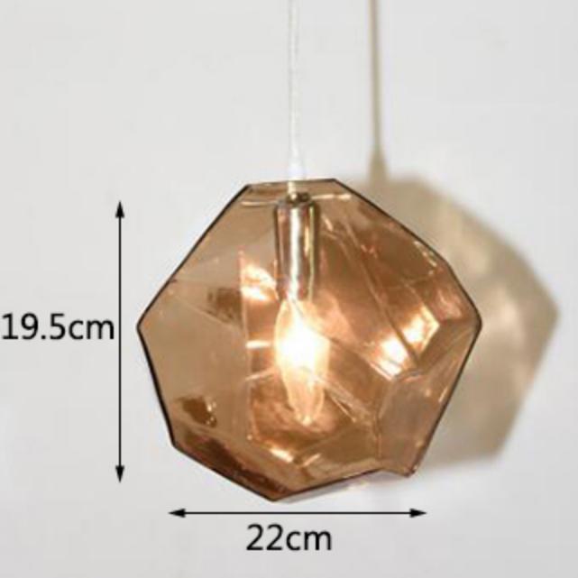 Moderne kreative unregelmäßige Glas Kronleuchter LED Küche Wohnzimmer Restaurant Bar Theke Hotel Loft Bekleidungsgeschäft Beleuchtung