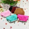 Mini Coin Purse, with Classic Kiss-lock Buckle Design, Portable Velvet Coin Purse, for Coins Earrings Lipstick Samples Daily Use