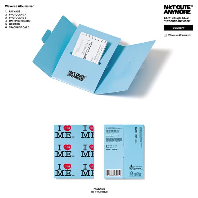 Pre-order ILLIT 1st Single Album NOT CUTE ANYMORE Weverse Albums ver. & SHOP POB