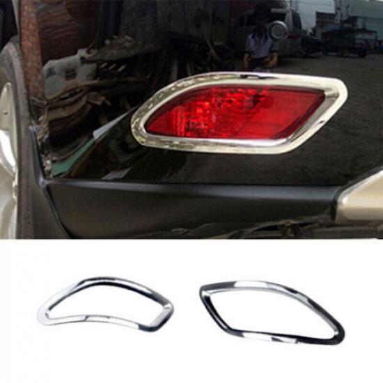 For Lexus RX350 450h 2013-15 Chrome ABS Rear Bumper Fog Light Frame Cover Trims