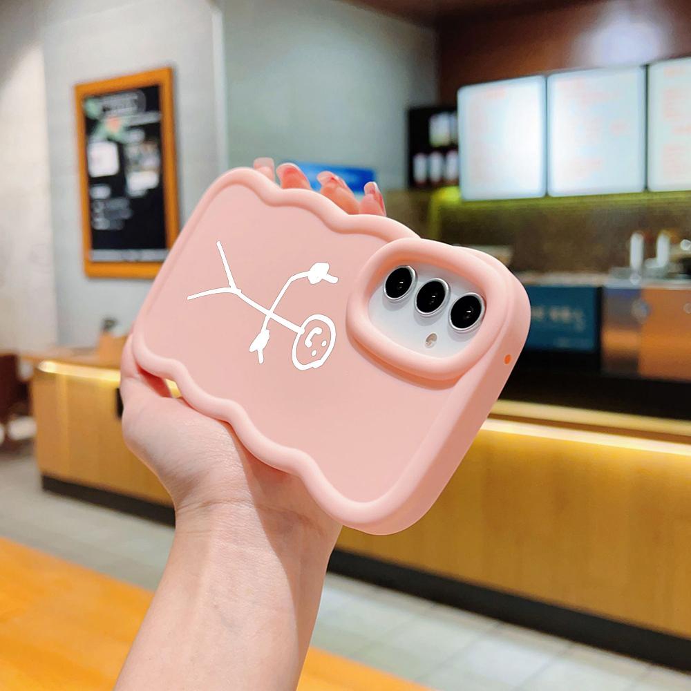 Чехлы для телефонов N79 Cartoon Matchman art Macaron Wavy Edge для iPhone 16 Pro — фото 5