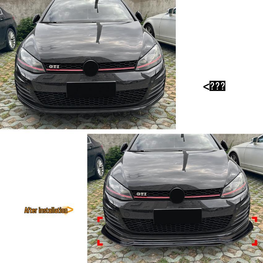 Compatible with Volkswagen Golf MK7 GTI TCR Front Lip Spoiler Deflector Modification