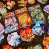 8Pcs Pack Leaf Landscape Creative Sticker Pack Fresh Healing Journal Collage Decor Decals