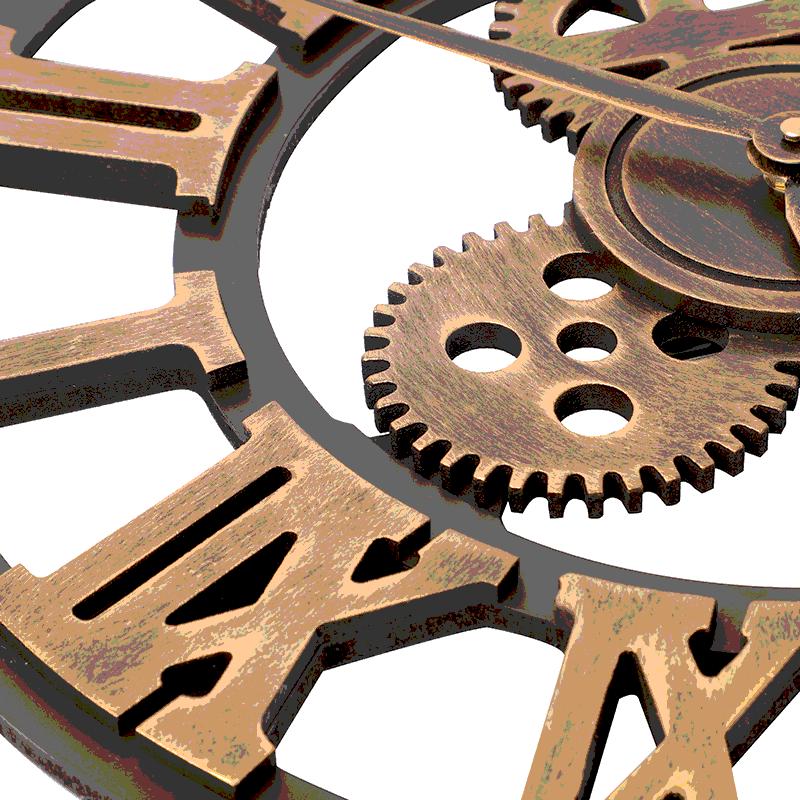 Fashionable Retro Gear Wall Clock - Creative Decorative Clock for Living Room