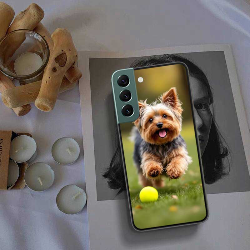 Yorkshire Terrier Dog Phone Case For Samsung Galaxy S22 S25 Ultra S21 S10 Plus S26 Edge S20 S23 S24 FE Cover Silicone Soft T