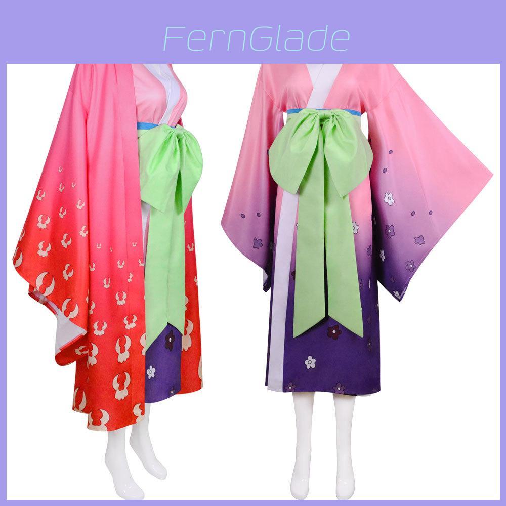 Stunning One Piece Wano Country Kozuki Hiyori Kimono For Women Cosplay