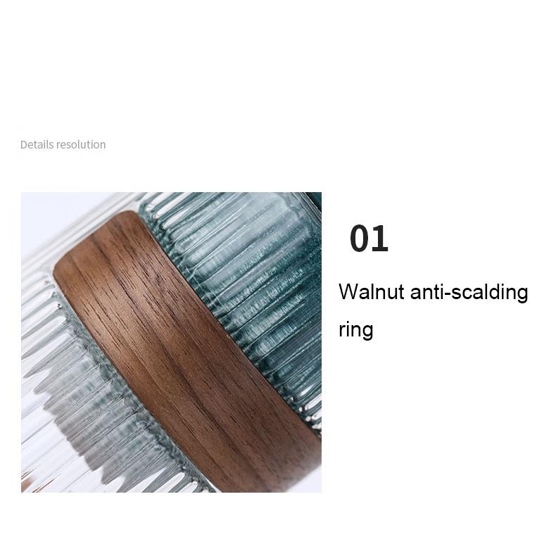 Japanese Style Kung Fu Tea Set Portable Glass Quick Tea Cup One Pot Four Cups with Bag