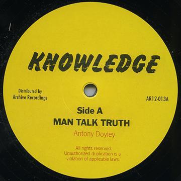 

12inch Record KNOWLEDGE - Man Talk Truth / Let Us All AR12013 Archive Recordi 2013 UK Reggae, Ska & Dub Used