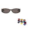 Gucci Frame Pattern Acetate Oval Sunglasses Women's Tortoiseshell