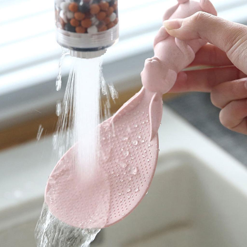 Rice Spoon Bunny Shape Straw Rice Paddle Non Stick Rice Serving Scooper Vertical Rice Scooper Cookin