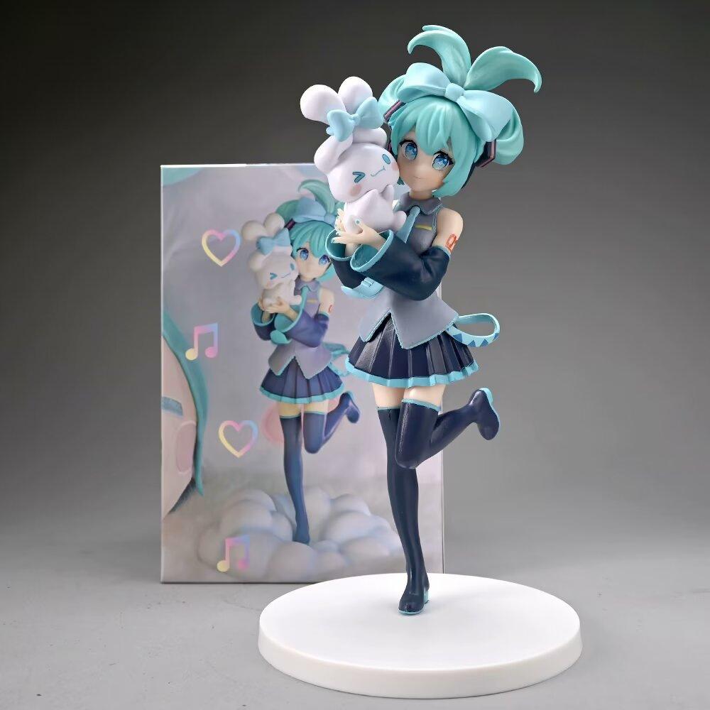 

In Stock Hatsune Miku Cinnamoroll Stage Lollipop Anime Figures Kawaii Pendant Girls Ornaments Collectible Toys Gifts Kid Friendly Entertaining Fun